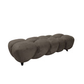 Nubibus Bench Dark Taupe 160.0 x 60.0 x 41.0 cm PTMD - Bankje - PTMD - livinglovely.nl
