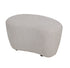 Nuvio Poef Stof Beige Organisch Hoog Opulence van PTMD, hoge poef met organische vorm in beige vanuit een andere hoek