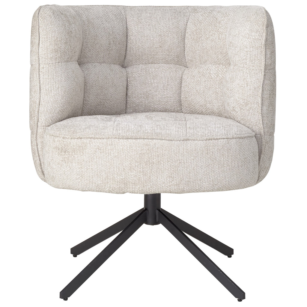 Odin Cream Eetkamerstoel legacy 15 dove black leg PTMD - Eetkamerstoel - PTMD - livinglovely.nl