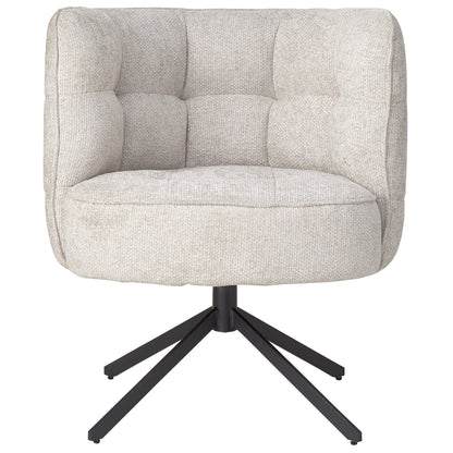 Odin Cream Eetkamerstoel legacy 15 dove black leg PTMD - Eetkamerstoel - PTMD - livinglovely.nl