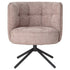 Odin Pink diningchair legacy 14 flamingo black leg PTMD - Eetkamerstoel - PTMD - livinglovely.nl