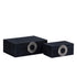Opbergbox Hazael - 36x25x13 cm - Suede - Zilver - Set van 2 PTMD - Opbergdoos - PTMD - livinglovely.nl