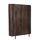 Opbergkast Noor van Livingfurn in donker mangohout Walnut, 151 cm hoog
