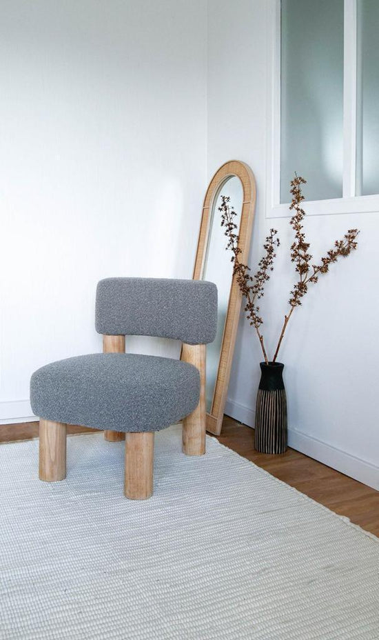 OPJET Armchair Studio Gray Boucle , loungestoel , OPJET , livinglovely.nl