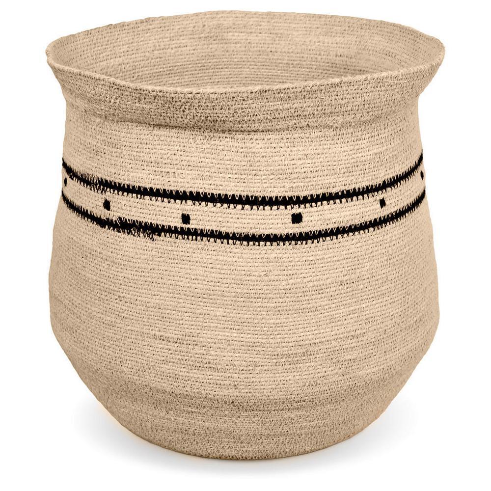 OPJET Baskets Inspiration Natural/Black Set Of 2 , Mand , OPJET , livinglovely.nl