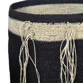 OPJET Set of 3 Baskets Natural/Black , Mand , OPJET , livinglovely.nl