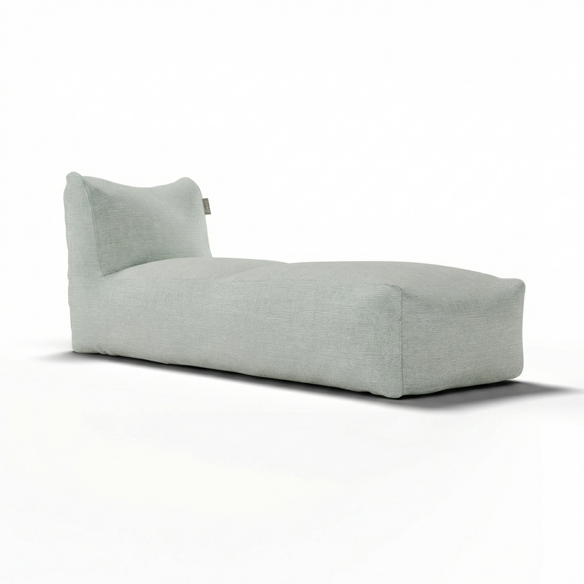 Original Extra Long Chair Sea Green van Laui Lounge, extra diepe zeegroene loungestoel