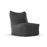 Original Junior Lounge Seat Anthracite van Laui Lounge, compacte antracietgrijze loungestoel schuin van links voren