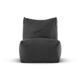 Antraciet Junior Lounge Seat van Laui Lounge van voren, met zitting van 68 bij 68 centimeter
