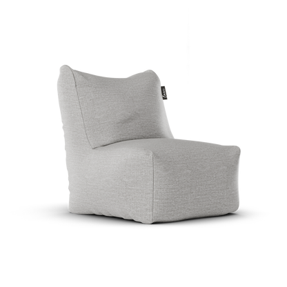 Original Junior Lounge Seat Ash Grey van Laui Lounge, compacte asgrijze loungestoel schuin van links voren