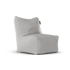 Original Junior Lounge Seat Ash Grey van Laui Lounge, compacte asgrijze loungestoel schuin van links voren