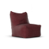 Original Junior Lounge Seat Burgundy van Laui Lounge, compacte bordeauxrode loungestoel schuin van links voren