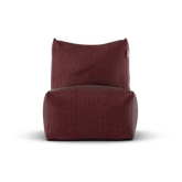 Bordeauxrode Junior Lounge Seat van Laui Lounge van voren, met zitting van 68 bij 68 centimeter