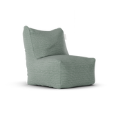 Original Junior Lounge Seat Sea Green van Laui Lounge, compacte zeegroene loungestoel schuin van links voren