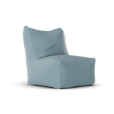Original Junior Lounge Seat Sky Blue van Laui Lounge, compacte lichtblauwe loungestoel schuin van links voren