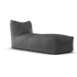 Original Long Chair Anthracite van Laui Lounge, antracietgrijze loungestoel van waterafstotende stof schuin van voren
