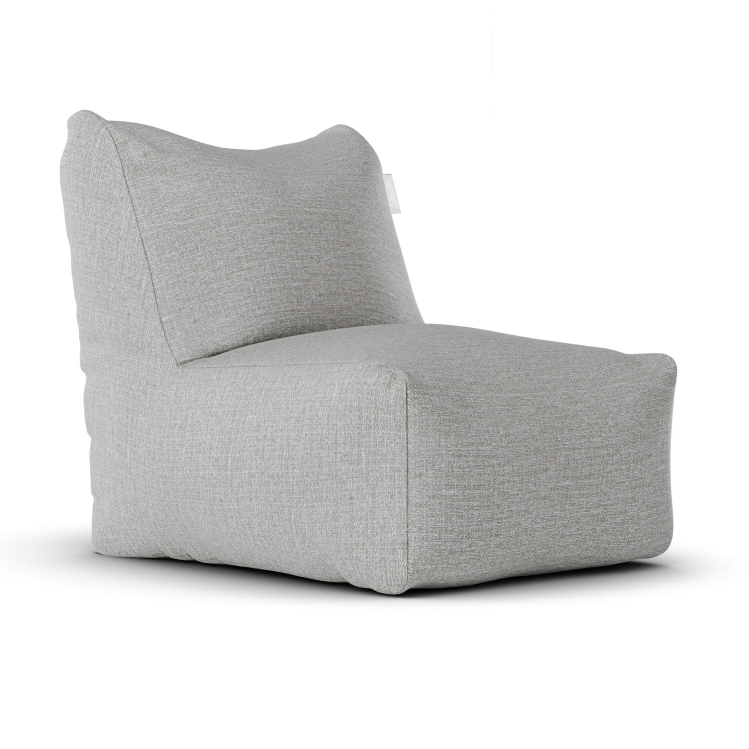 Original Lounge SeatXL Ash Grey van Laui Lounge, asgrijze loungestoel schuin van links voren