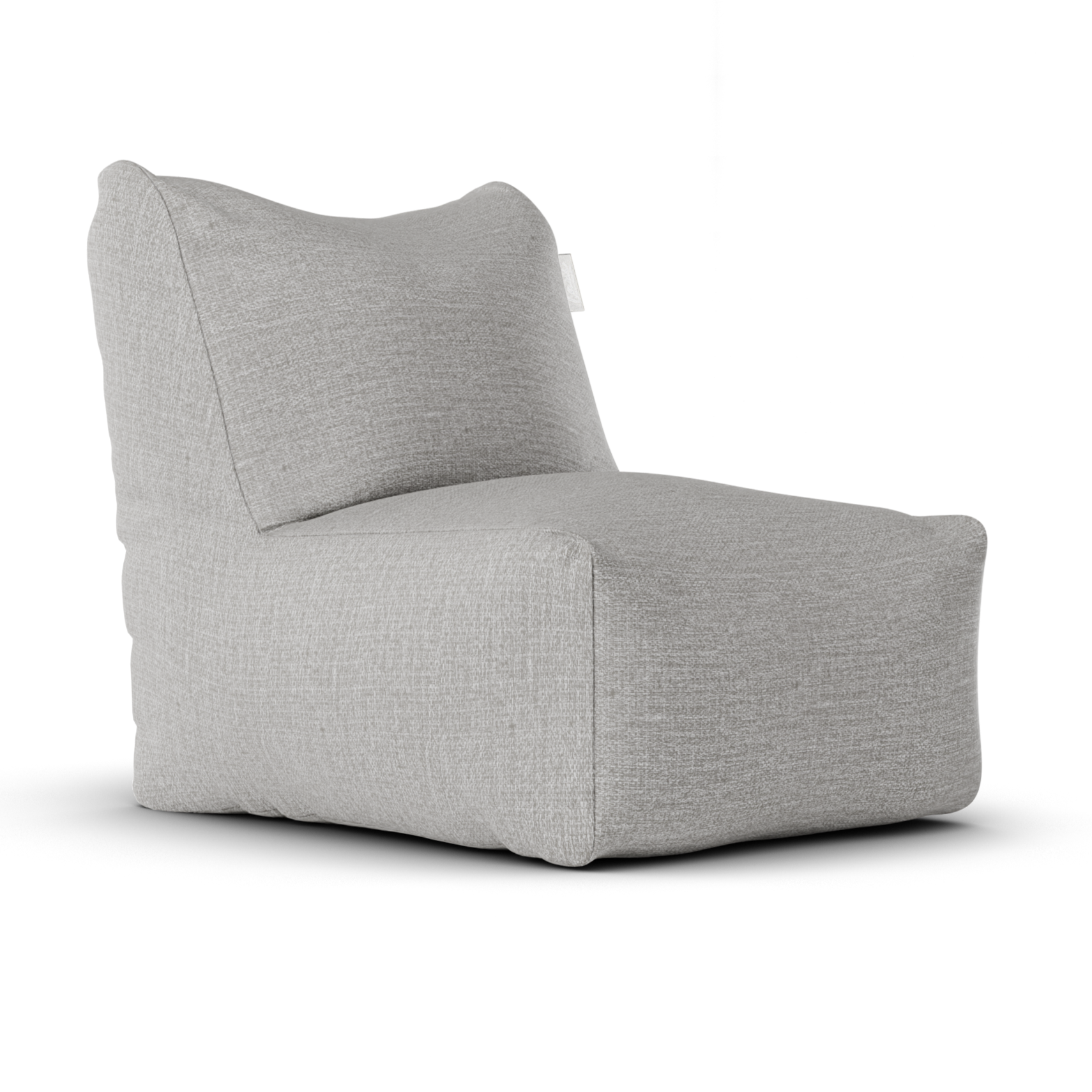 Original Lounge SeatXL Ash Grey van Laui Lounge, asgrijze loungestoel schuin van links voren