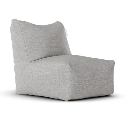 Original Lounge SeatXL Ash Grey van Laui Lounge, asgrijze loungestoel schuin van links voren