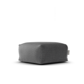 Laui Lounge Original Square Pouf Anthracite, vierkante poef van 68x68 cm schuin van voren