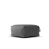Laui Lounge Original Square Pouf Anthracite, vierkante poef van 68x68 cm schuin van voren