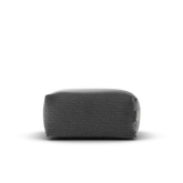 Vooraanzicht van de waterafstotende Original Square Pouf Anthracite voor binnen en buiten