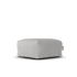 Laui Lounge Original Square Pouf Ash Grey, lichtgrijze vierkante poef van 68x68 cm