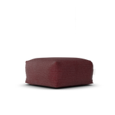 Laui Lounge Original Square Pouf Burgundy, bordeauxrode vierkante poef van 68x68 cm