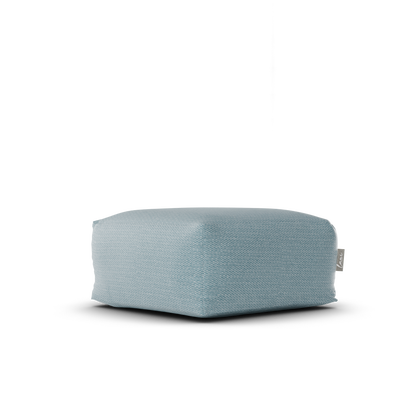 Laui Lounge Original Square Pouf Sky Blue, lichtblauwe vierkante poef van 68x68 cm