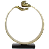 Ornament Handen Goud 34x8x43cm - Beeld - Living Lovely - livinglovely.nl