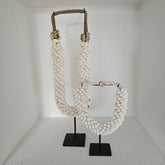Ornament Indonesische Schelpenketting Bulan Wit - Pole To Pole - Ornament - Pole To Pole - livinglovely.nl