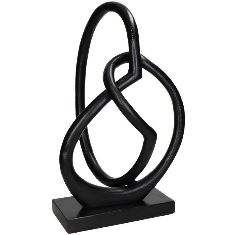 Ornament Zwart 25x15x41cm - Beeld - Living Lovely - livinglovely.nl