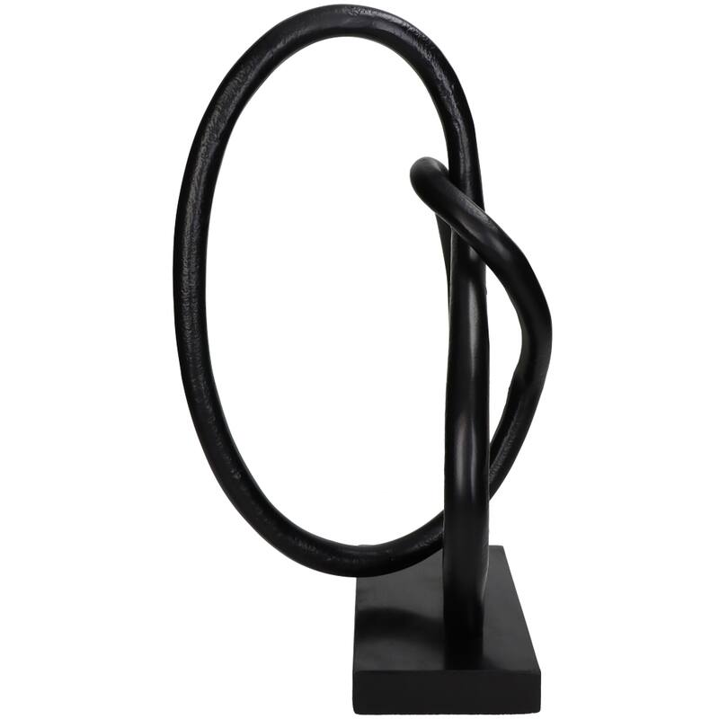 Ornament Zwart 25x15x41cm - Beeld - Living Lovely - livinglovely.nl