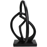 Ornament Zwart 25x15x41cm - Beeld - Living Lovely - livinglovely.nl