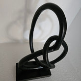 Ornament Zwart 25x15x41cm - Beeld - Living Lovely - livinglovely.nl