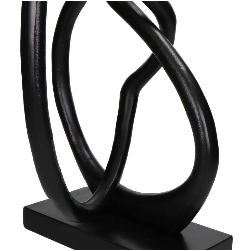Ornament Zwart 25x15x41cm - Beeld - Living Lovely - livinglovely.nl