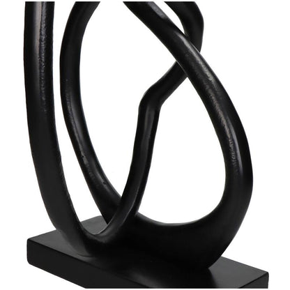 Ornament Zwart 25x15x41cm - Beeld - Living Lovely - livinglovely.nl