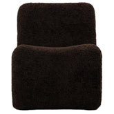 Oslo Luxe Fauteuil Teddy Bruin van PTMD, vooraanzicht van zitting en rugleuning