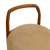 Ottomaanse Kruk Hout Beige Expobazaar - Kruk - ExpoBazaar - livinglovely.nl