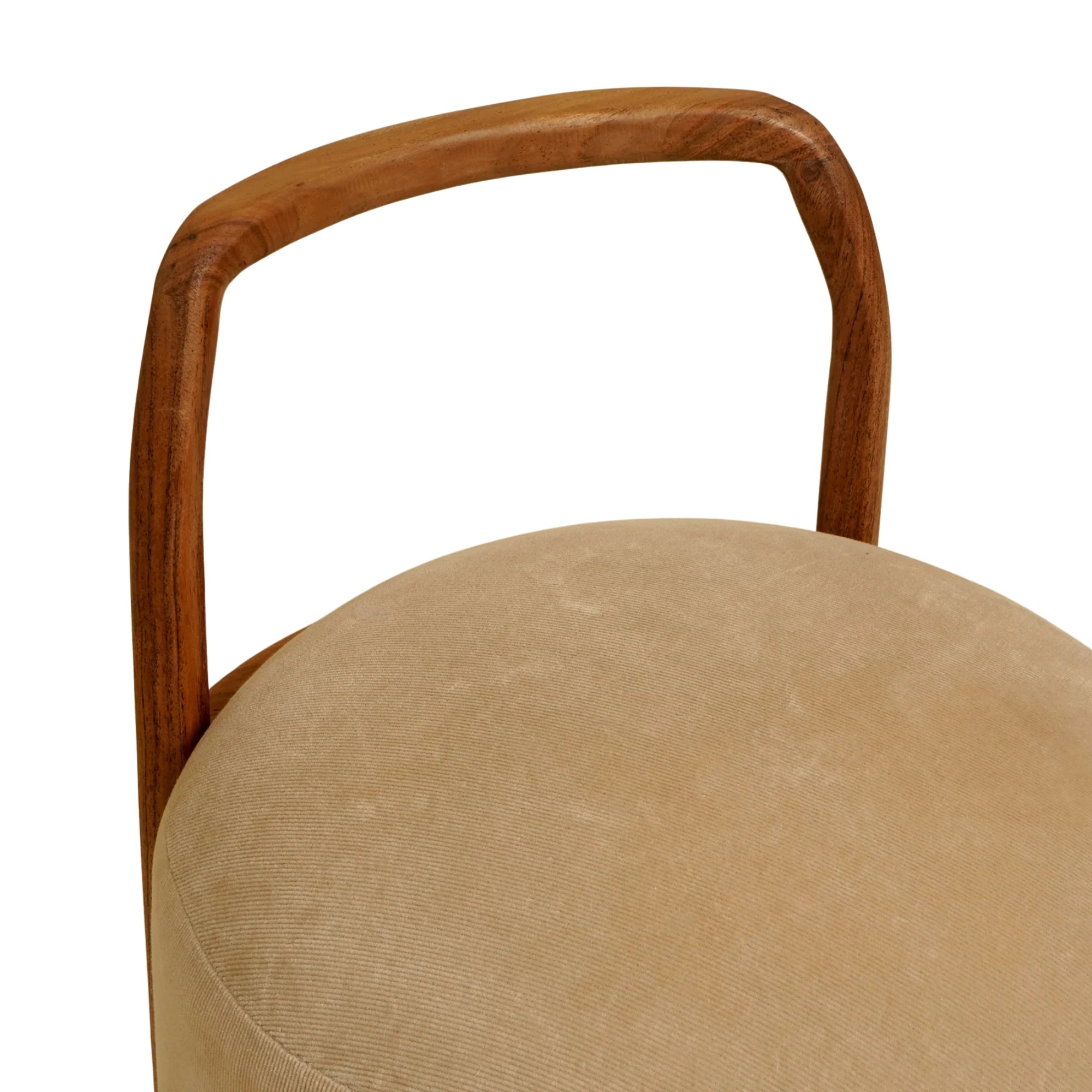 Ottomaanse Kruk Hout Beige Expobazaar - Kruk - ExpoBazaar - livinglovely.nl