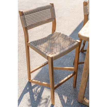 Outdoor Barstoel Taghazout Teak Hout Naturel J-Line