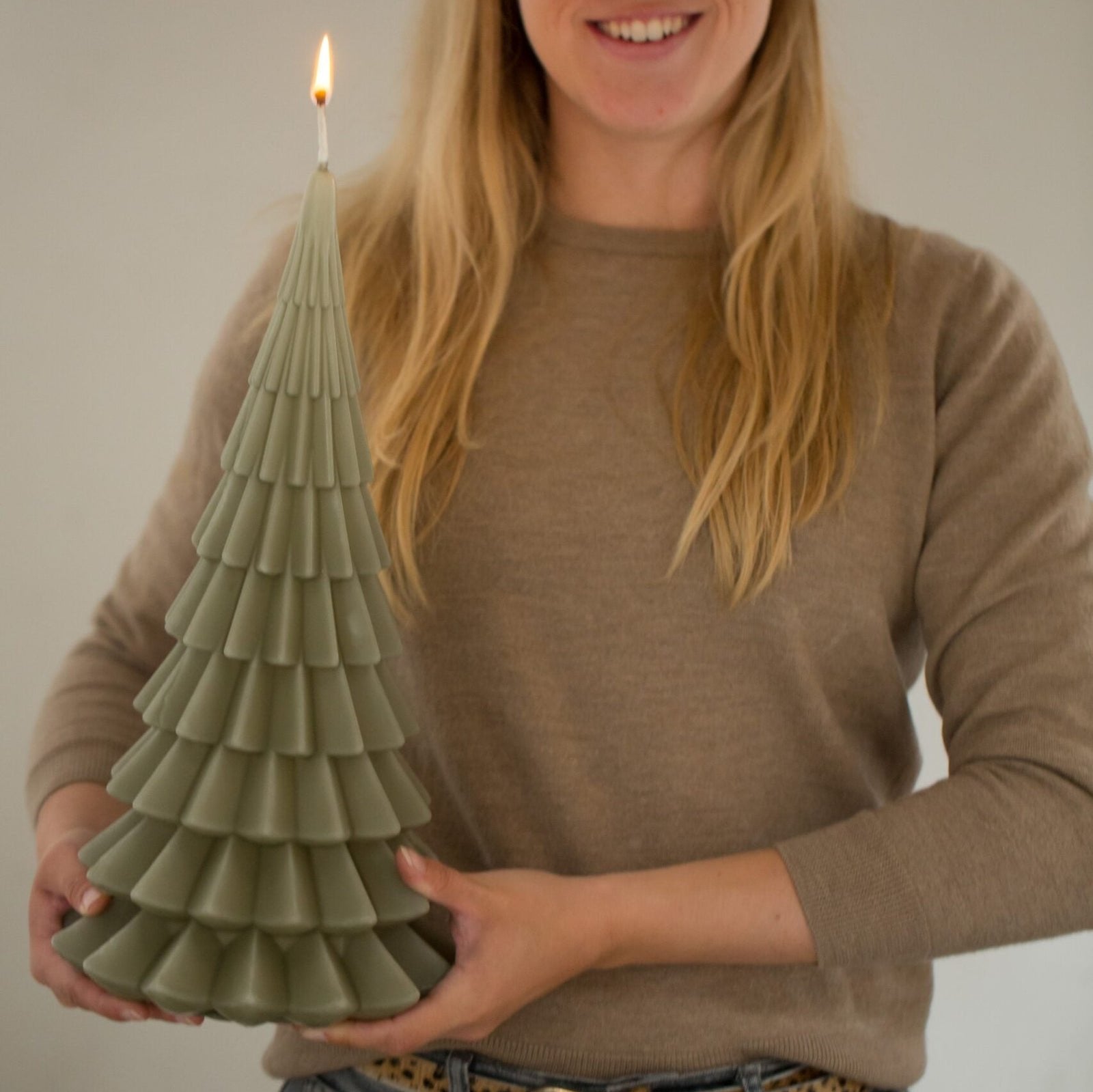 Outdoor Kaars Kerstboom XL Goud