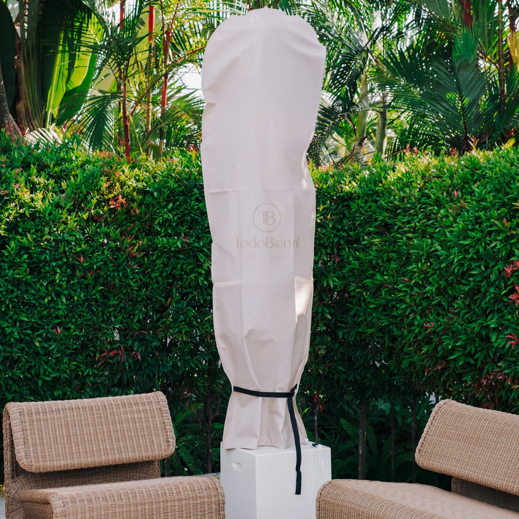 Outdoor Cover Handgeknoopte Parasol - Handgeknoopte parasol - Todo Bien - livinglovely.nl