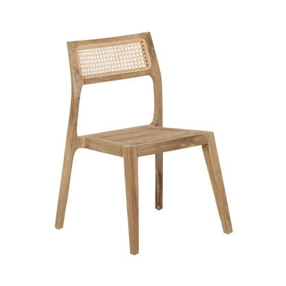 Outdoor eetkamerstoel Kai teakhout met touwzitting MUST Living