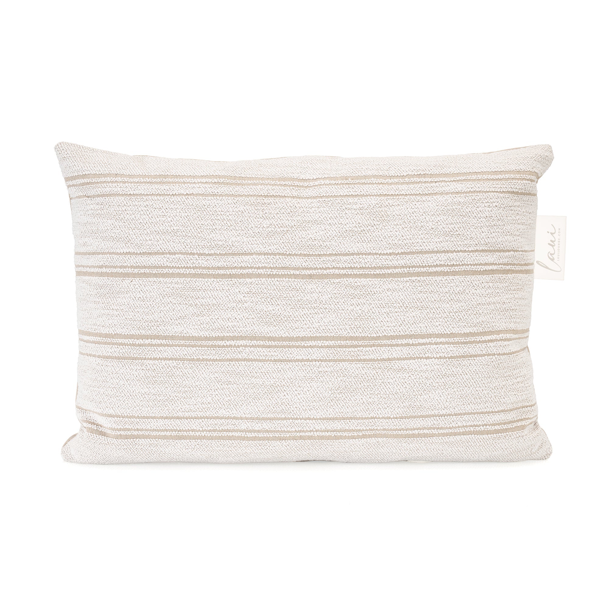 Laui Lounge outdoor kussen Harvest Kaolin 60x40 cm in gebroken witte Sunbrella stof