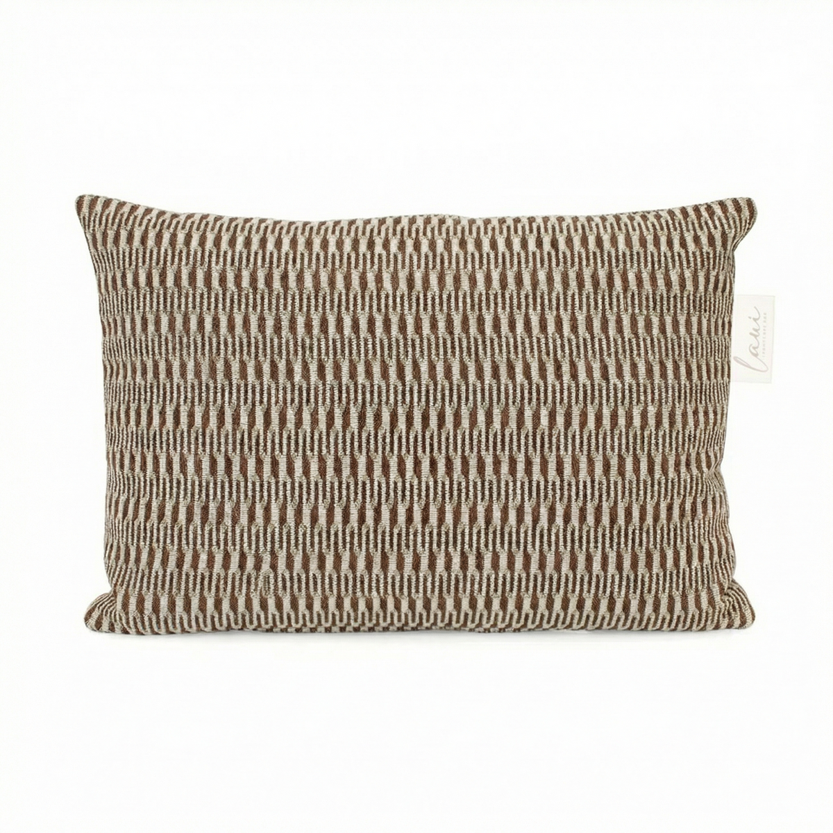 Laui Lounge outdoor kussen Marquetry Sirocco 60x40 cm in warme zand en terracotta tinten