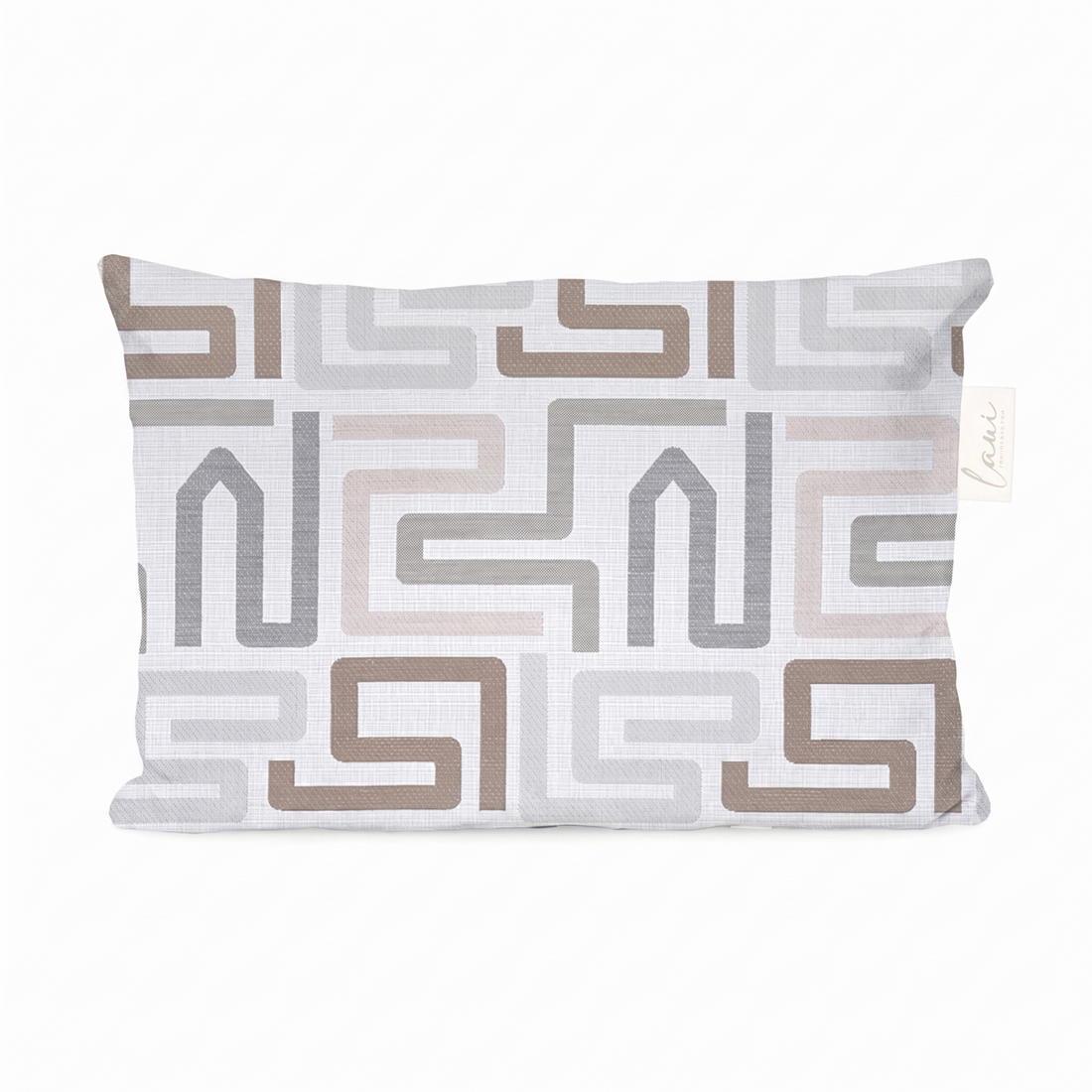 Laui Lounge outdoor kussen Maze Chiffon 60x40 cm, lendenkussen met doolhofdessin