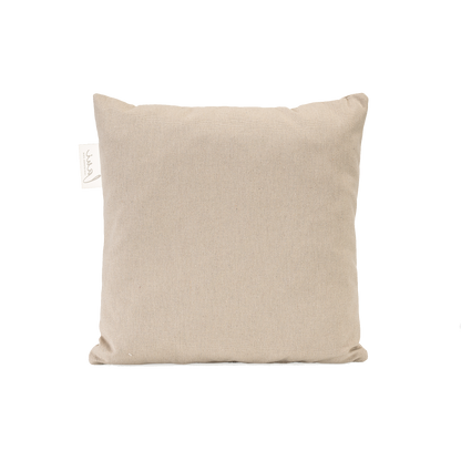 Achterkant in Heritage Papyrus van het Laui Lounge kussen Slow Farafra 50x50 cm