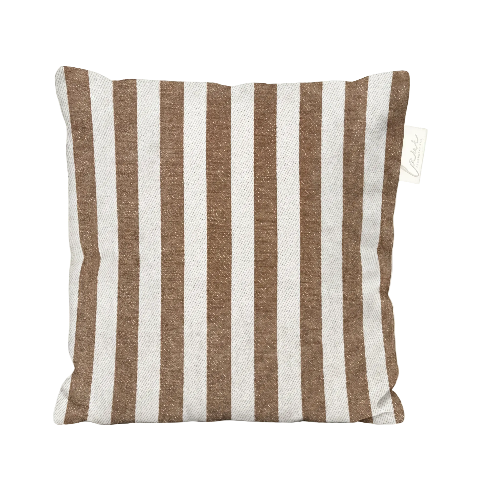 Laui Lounge outdoor kussen The Riviera Burdock 50x50 cm met olijfgroen streepdessin
