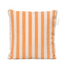 Laui Lounge outdoor kussen The Riviera Papaya 50x50 cm met warm oranje streepdessin